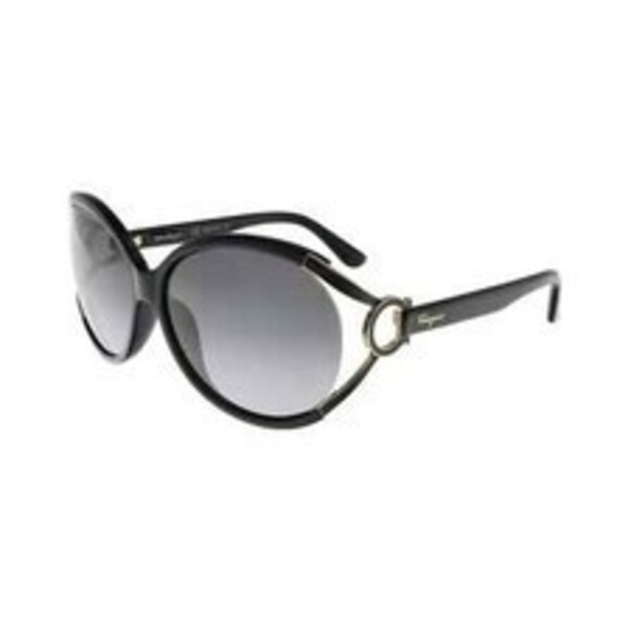 NWT Salvatore Ferragamo SF600S-001 Black Sunglasses
